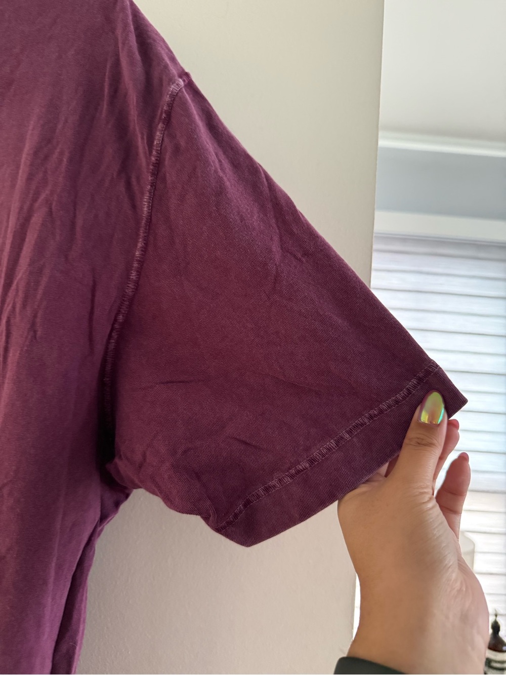 Abercrombie & Fitch Soft A&F Collection Men's Vintage-Inspired Tee - Deep Plum - Picture 9 of 12